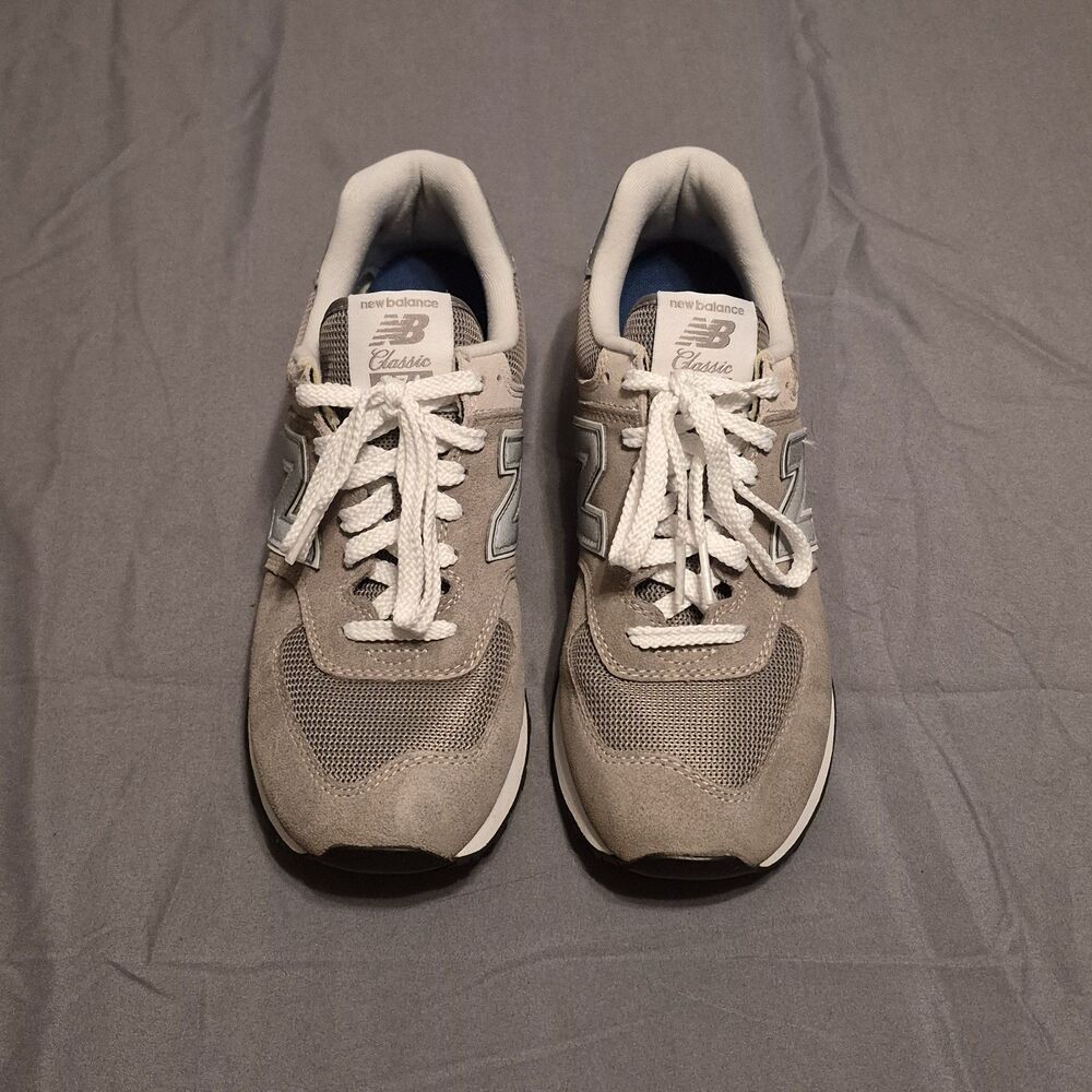 New Balance 574 Women Size 8.5 Gray Retro Classic Running Shoes Sneaker WL574EVG